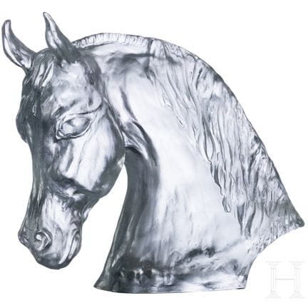 Busto di cavallo in vetro, Tauni de Lesseps, Bacca