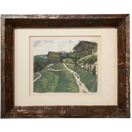 « Fermes alpines », attribuées à Josef Stoitzner (