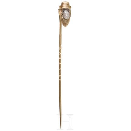 Spilla figurativa in oro 14 carati, Russia, XX sec