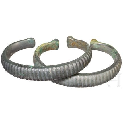 A pair of arm rings from the Late Urnfield period,