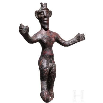 Statue en bronze de Pan, période archaïque, VIe si