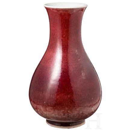 A large oxblood-glazed Yuhuchunping vase, China, p