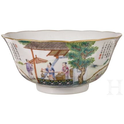 A Chinese Famille Rose porcelain bowl, probably fr