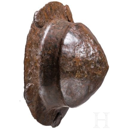 A Frankish iron shield boss, 6th century  
Slightl