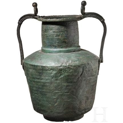 Byzantine bronze amphora, 5th–7th centuries A.D.  