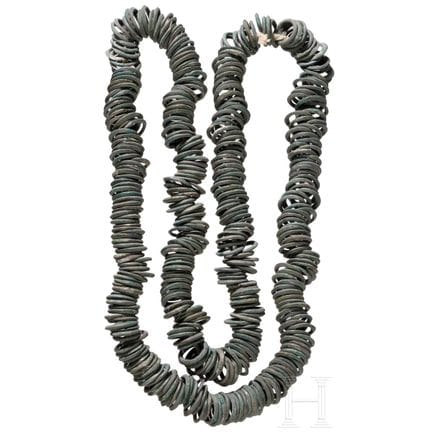 Large set of Bronze Age rings, 13th to 10th centur