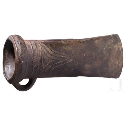 Decorated bronze socketed axe, 10th–9th century B.