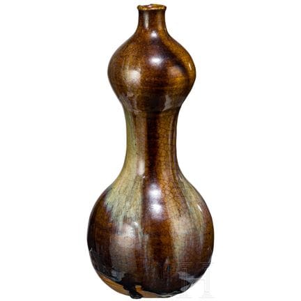 A Chinese double-gourd vase, probably Song Dynasty