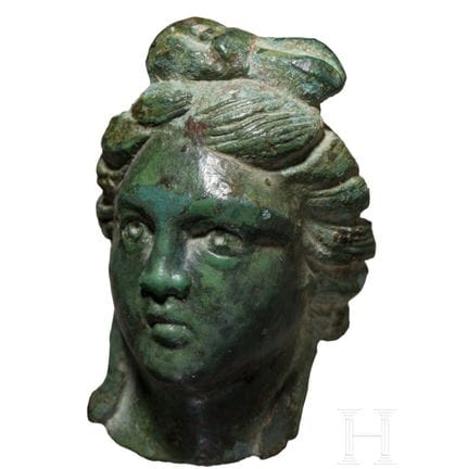 Tête de Vénus en bronze, époque romaine, Ier-IIe s