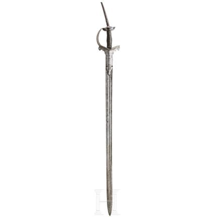 Un tegha indiano in ferro, 1800 circa  
Lama europ