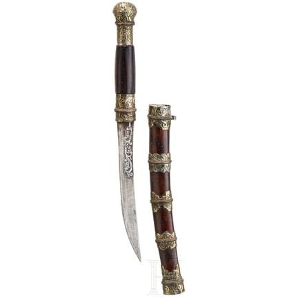 Un piccolo Dha birmano, 1900 circa  
Lama leggerme