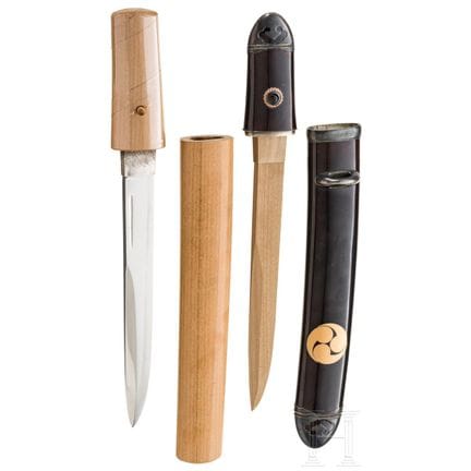 Un kwaiken giapponese con shirasaya, periodo Meiji