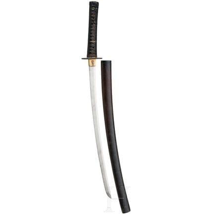 Un wakizashi, periodo Edo centrale  
Lama Shinogi 