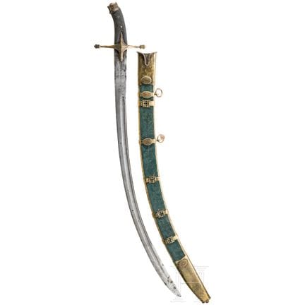 Un kilij otomano al estilo de 1600, réplica modern