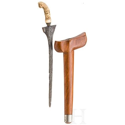 Un keris da donna giavanese, Madura e Giava, 1900 