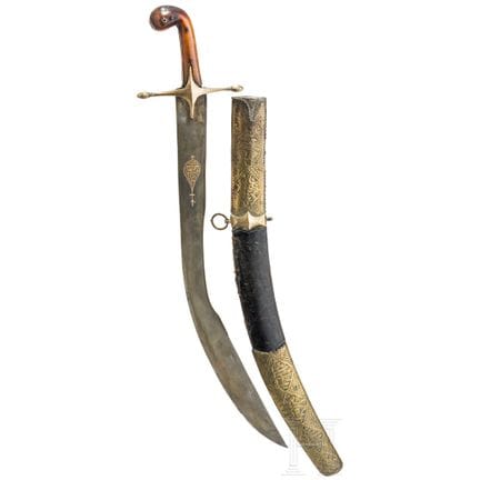 Kilij otomano, primera mitad del siglo XIX  
Hoja 