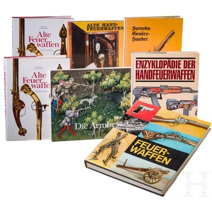 Collection d'ouvrages sur le thème des armes à feu