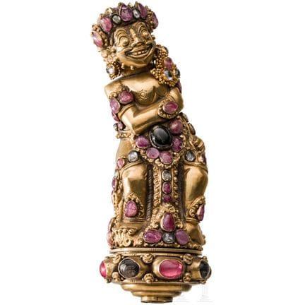 Un kris balinese raffigurante Bataru Bayu, tempest