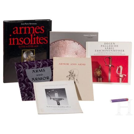 Six ouvrages et brochures consacrés aux armes et a