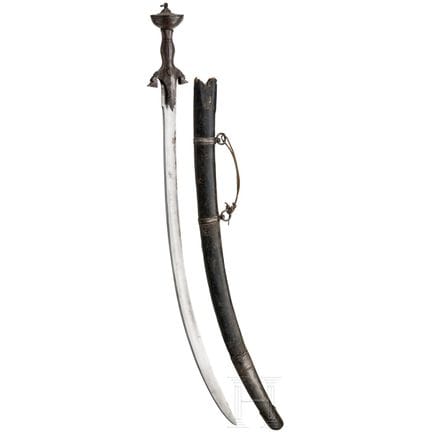 Un pulwar afgano con lama da shamshir, XIX secolo 