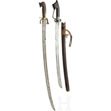 Due nimcha marocchine, XIX secolo  
Lame ricurve s