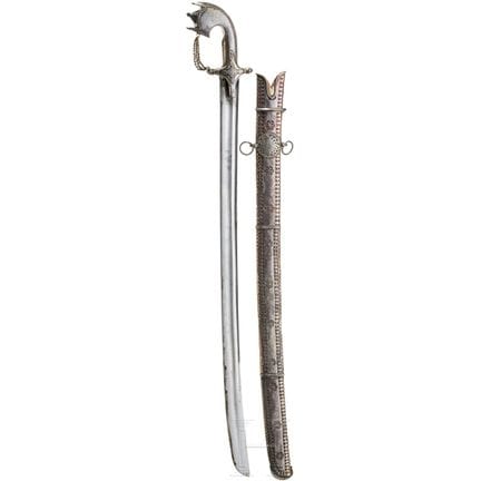 A silver mounted Yemenite Saif, 19th century  
Lei