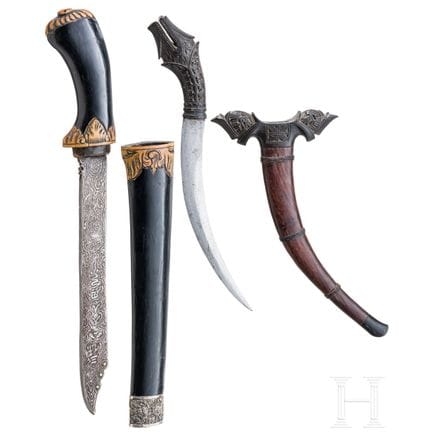 Due coltelli malesi, 1900 circa  
Primo coltello c