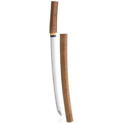 Un wakizashi in shirasaya, prima metà del periodo 