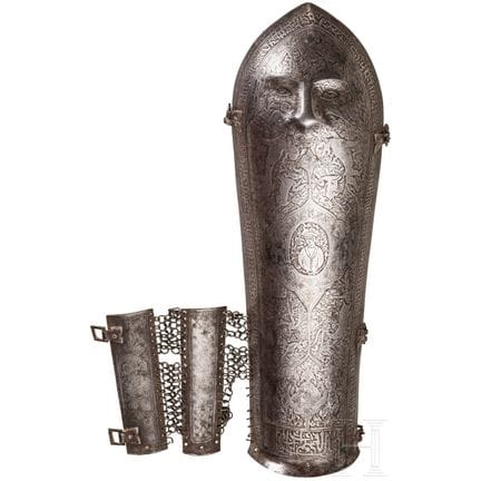 A Persian bazu band, 19th century  
Kräftig gewölb