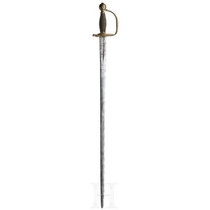 Épée de campagne allemande, vers 1720  
Lame à dos