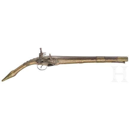A "Rat tail" Miquelet-flintlock pistol, Albania, c