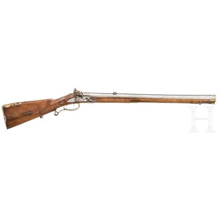 A flintlock rifle, Franz David Hassel, Eichstätt/P