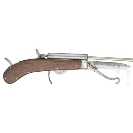 Un pistolet-couteau à percussion, Unwin &amp; Rodg
