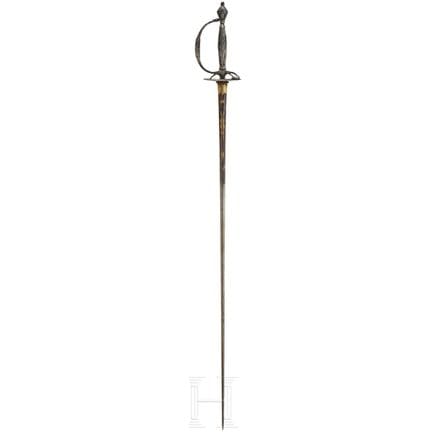 A silver mounted French smallsword, ca. 1790  
Lam