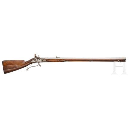 A heavy German flintlock rifle, circa 1720  
Kräft
