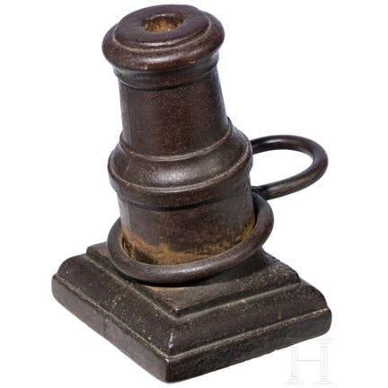 A large German cast iron signaling canon, 17th/18t