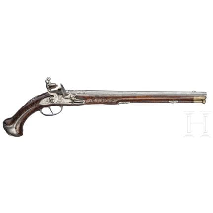 A fine flintlock pistol by Johann Schifter in Wien