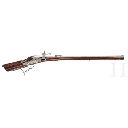 A German wheellock rifle, circa 1730  
Oktagonaler
