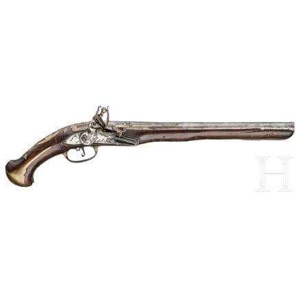 Pistola balcanico-turca a pietra focaia, XIX secol