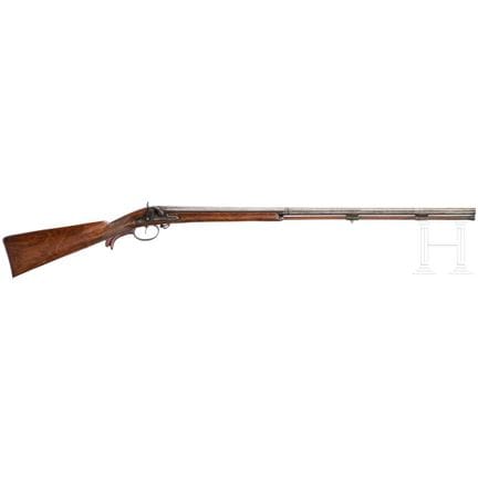 A German percussion shotgun with cripple stock, ci