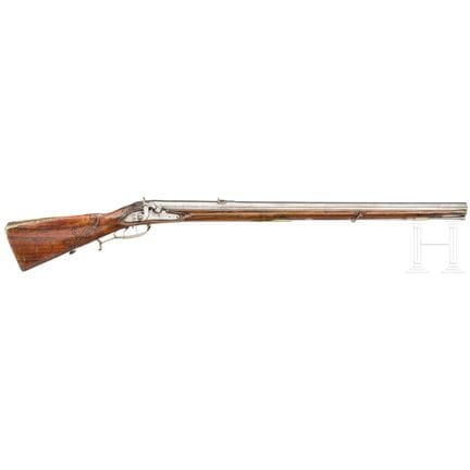 A South German converted percussion rifle, circa 1