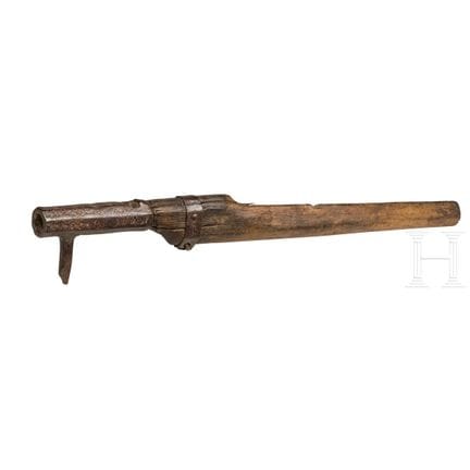 An Austrian late Gothic haquebut (handgonne), firs