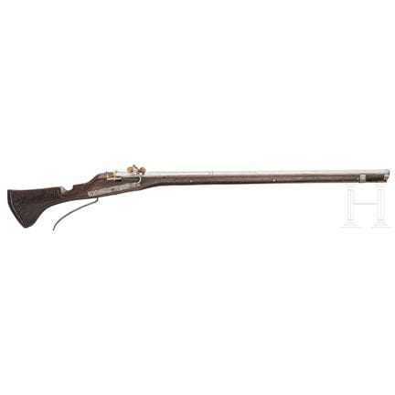 A matchlock musket in the style of the first half 