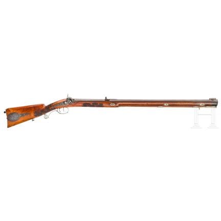 A percussion rifle, Funk & Söhne, Suhl, circa 1865