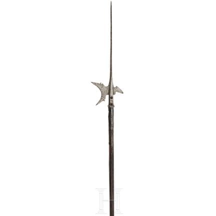 Une hallebarde allemande, vers 1580  
Pointe d'est