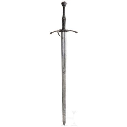 Épée de chevalier d'une main et demie originaire d