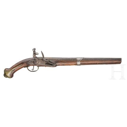Pistola balcanico-turca a pietra focaia, 1850 circ