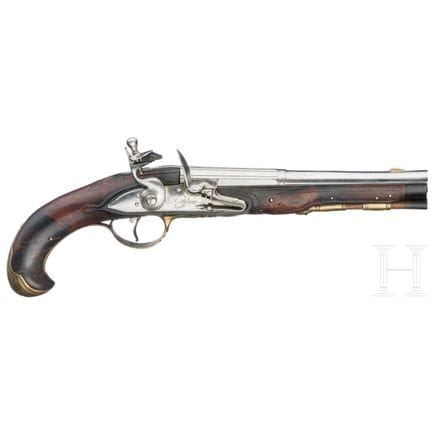 A German flintlock pistol, circa 1760  
Oktagonale