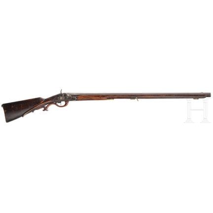 A German converted percussion shotgun, circa 1810 