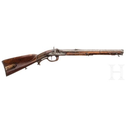 A German converted percussion carbine, circa 1800 